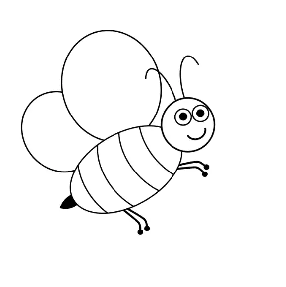 disegni di disegni di ape da colorare passo 8