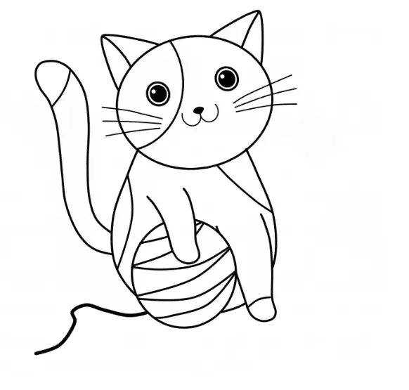 disegni di disegni di gatto da colorare passo 11