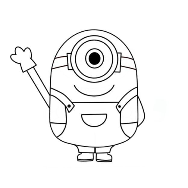 disegni di disegni di minion da colorare passo 10