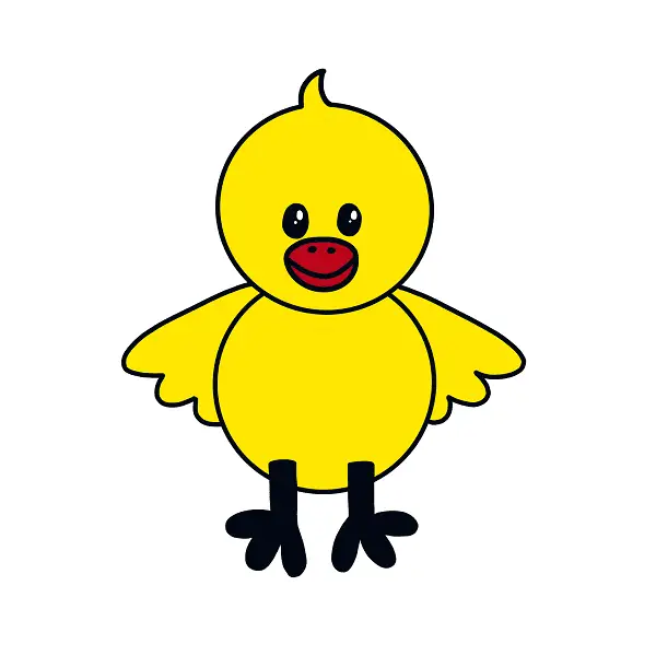 disegni di disegni di Pollo da colorare passo 9