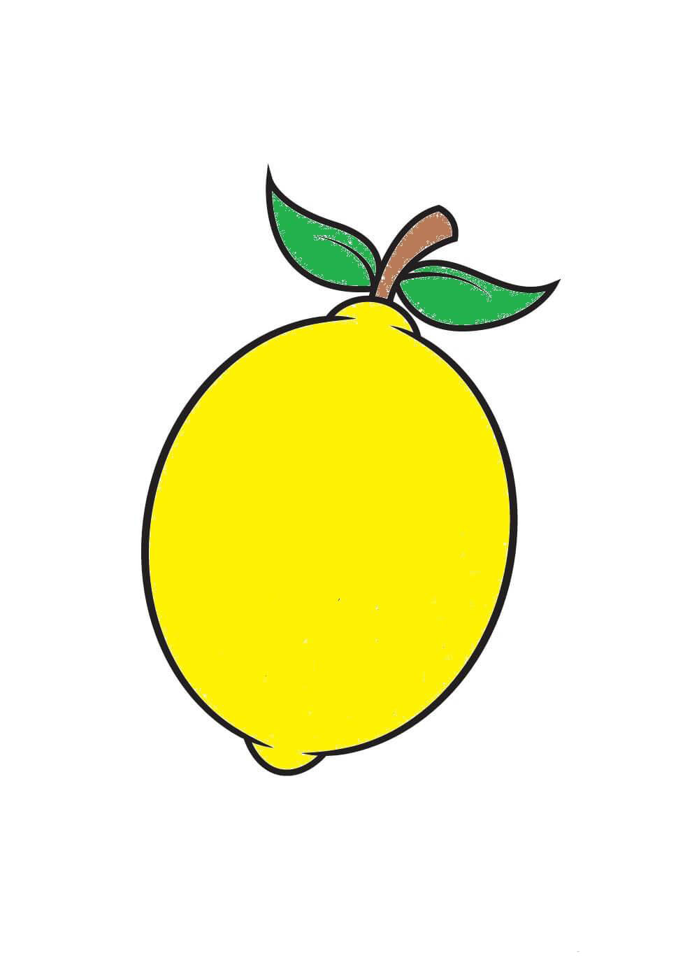 disegni di disegni di Limone da colorare passo 8