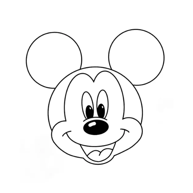 disegni di disegni di Topolino da colorare passo 9