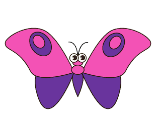 disegni di disegni di farfalle da colorare passo 6