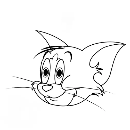 disegni di disegni di gatto tom da colorare passo 11