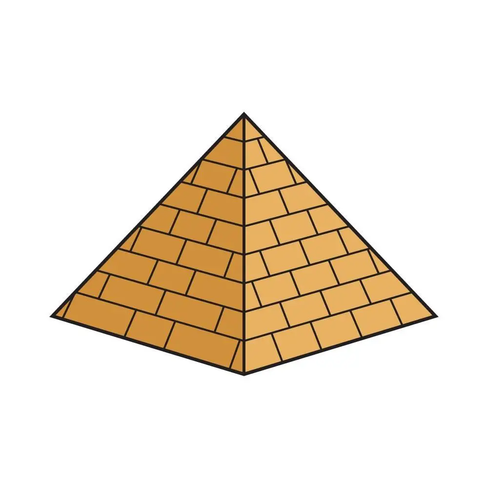 disegni di disegni di piramide da colorare passo 7