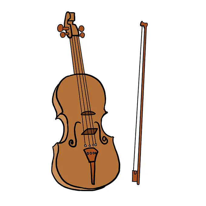 disegni di disegni-di-Violino-da-colorare-passo-9