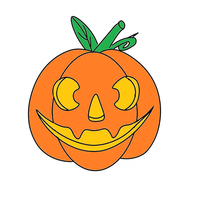disegni di disegni-di-Zucche-Halloween-da-colorare-passo-9