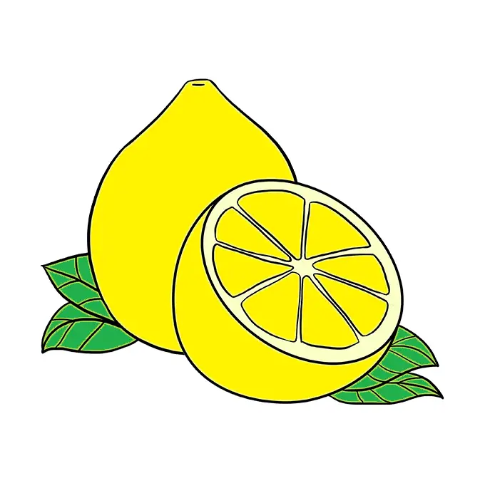 disegni di disegni-di-limone-da-colorare-passo-6
