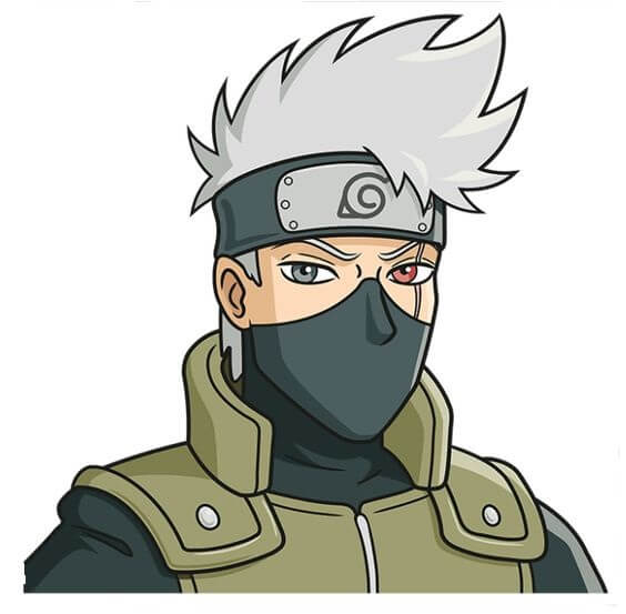 disegni di disegni-di-Kakashi-Hatake-da-colorare-passo-8