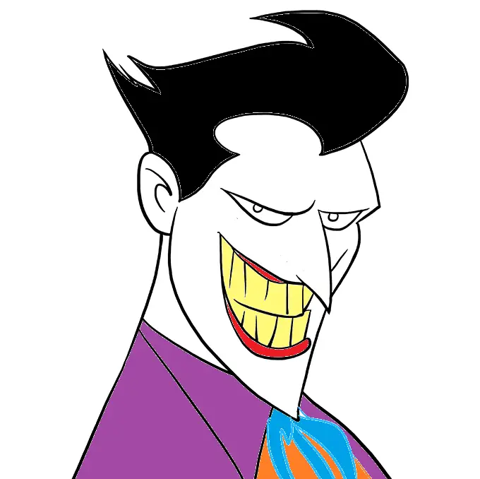 disegni di disegni-di-joker-da-colorare-passo-9