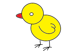 disegni di disegni-di-polli-da-colorare-passo-8