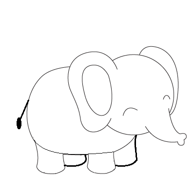disegni di disegni-di-elefanti-da-colorare-passo-9