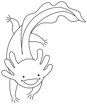 disegni di disegni-di-Axolotl-da-colorare-passo-7