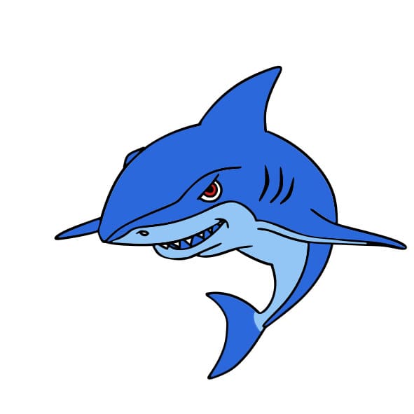 disegni di disegno-squalo-passo10