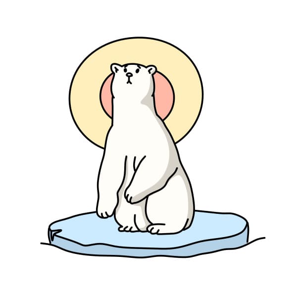 disegni di disegnare-orso-polare-passo10