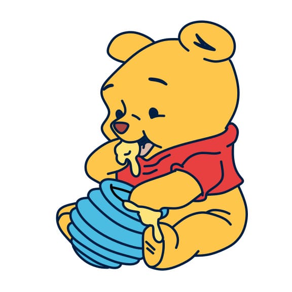 disegni di disegno-orso-Pooh-passo11-2