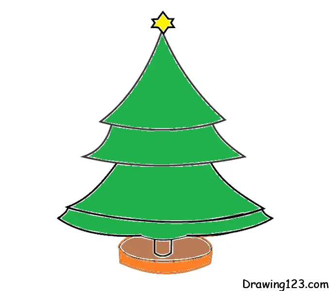 disegni di passo-di-disegno-albero-di-natale-9