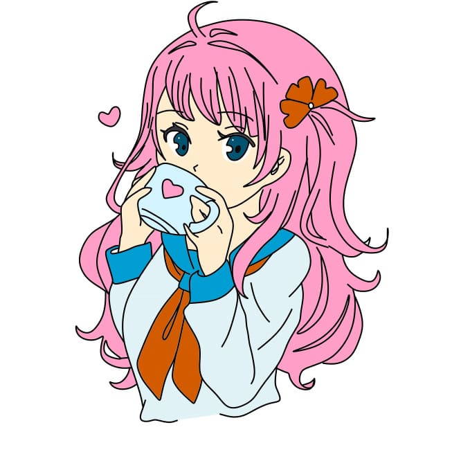 disegni di ragazza-di-disegno-passo15