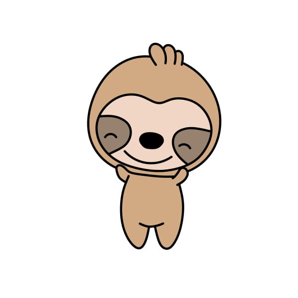 disegni di Bradipo-di-disegno-passo6-4