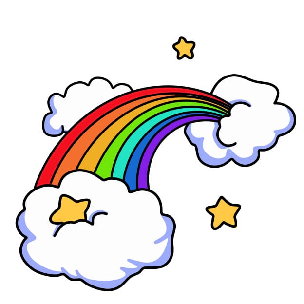 disegni di disegna-arcobaleno-passo5-2