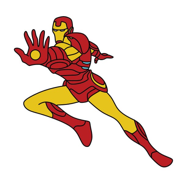 disegni di disegno-Iron-Man-passo12-3