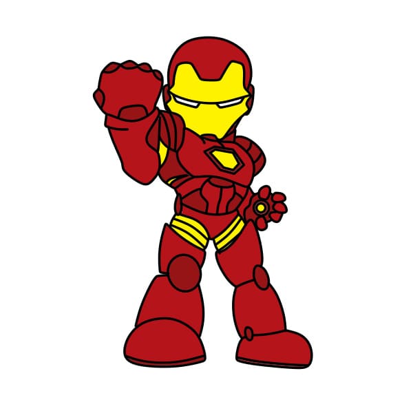 disegni di disegno-Iron-Man-passo18-1
