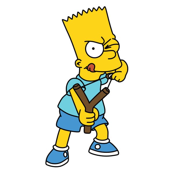 disegni di Disegno-Bart-Simpson-passo12
