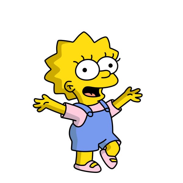 disegni di Disegno-Lisa-Simpson-passo10-3