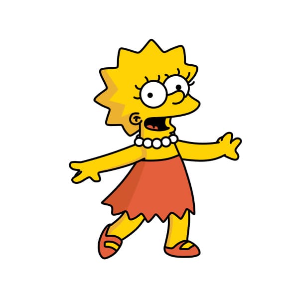 disegni di Disegno-Lisa-Simpson-passo10-5