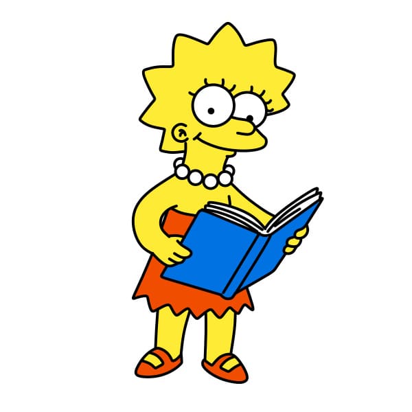 disegni di Disegno-Lisa-Simpson-passo11-2