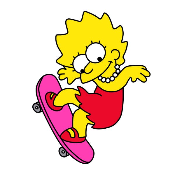 disegni di Disegno-Lisa-Simpson-passo11