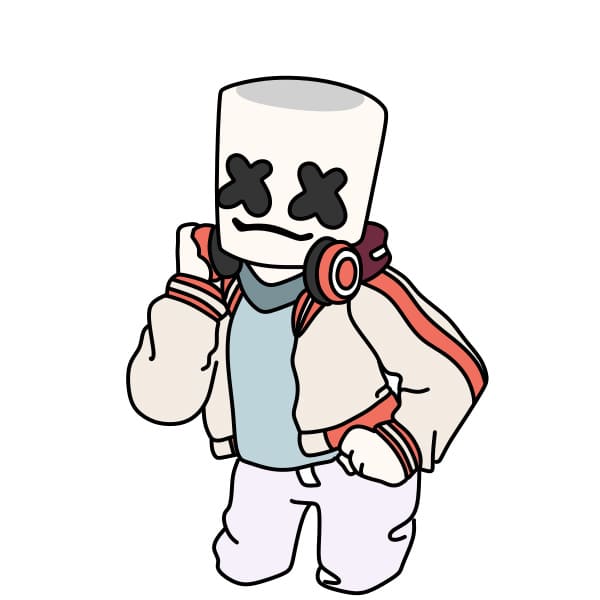 disegni di Disegno-Marshmello-passo10-1