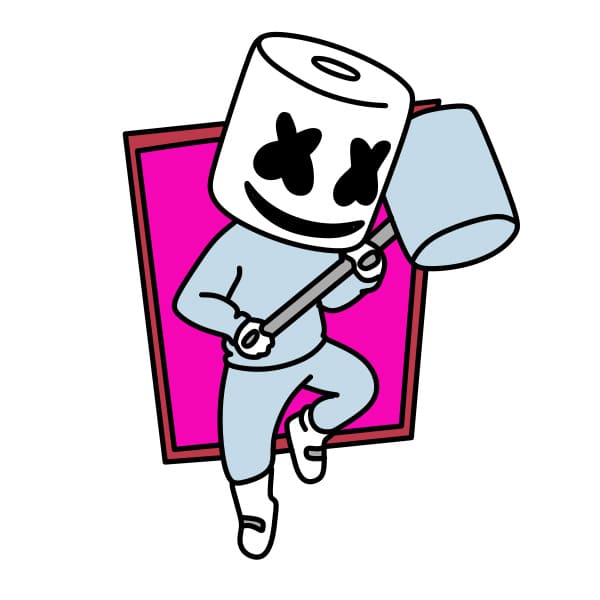 disegni di Disegno-Marshmello-passo11