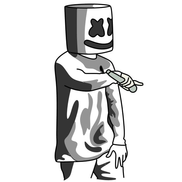 disegni di Disegno-Marshmello-passo8