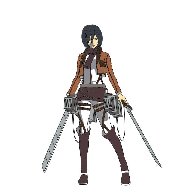 disegni di Mikasa Ackerman