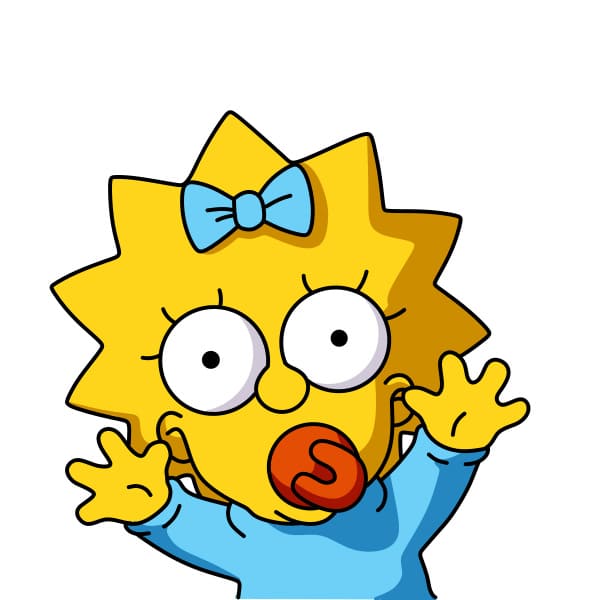 disegni di disegno-Maggie-Simpson-passo8-1