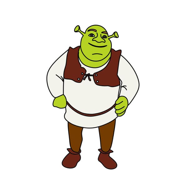 disegni di Disegnare-lorco-Shrek-passo10-1