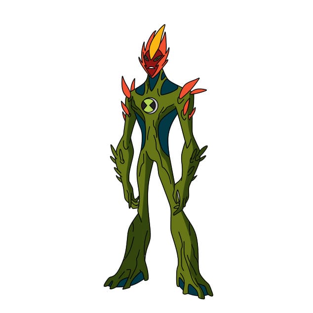 disegni di Swampfire di Ben 10
