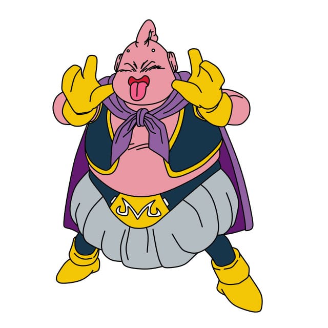 Disegni di Majin Buu - Come disegnare i Majin Buu passo dopo passo