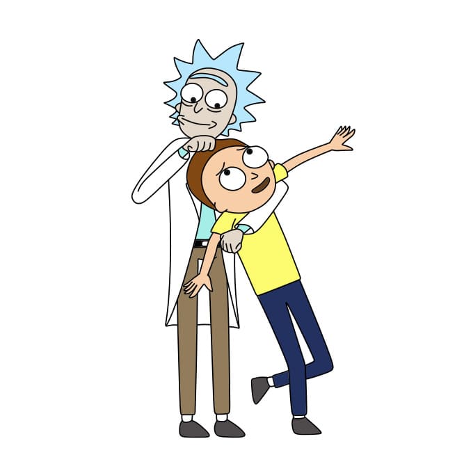 disegni di Rick e Morty