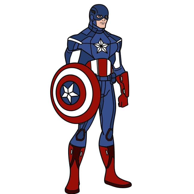 disegni di Capitan America