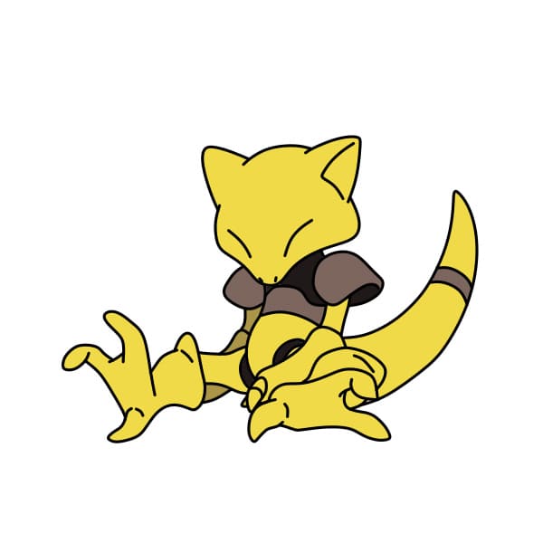 disegni di Disegnare-Pokemon-Abra-passo9