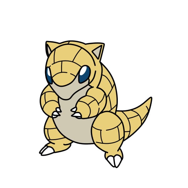 disegni di Disegnare-Pokemon-Sandshrew-passo10