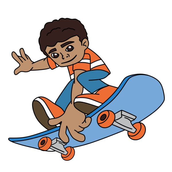 disegni di Skateboarder