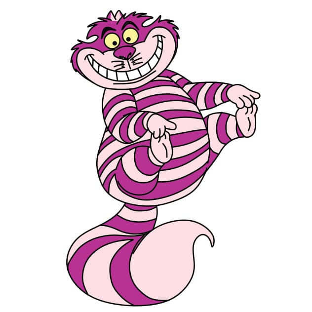 disegni di Gatto del Cheshire
