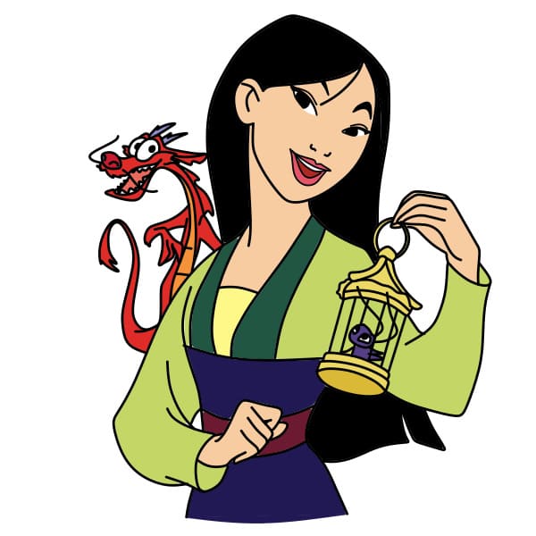 disegni di Mulan