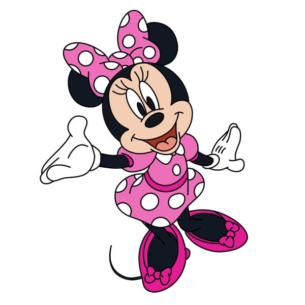 disegni di disegno-Minnie-mouse-passo14