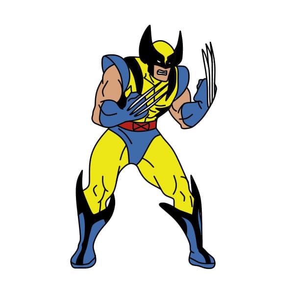 disegni di disegno-Wolverine-passo9