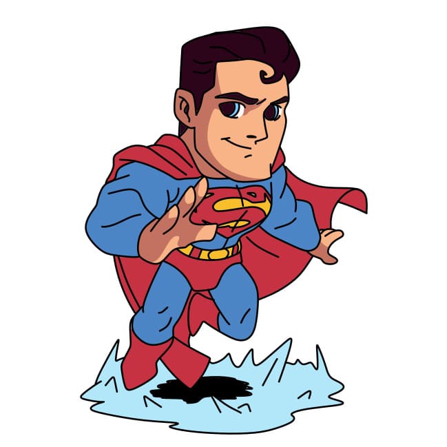 disegni di Come-disegnare-Superman-passo13