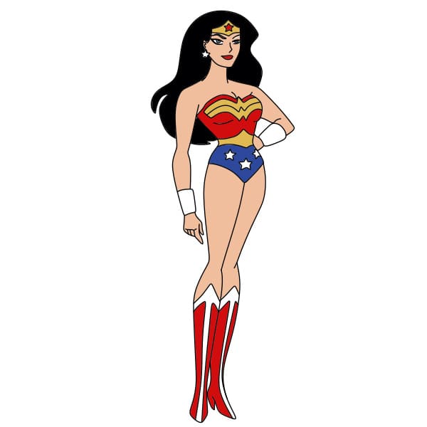 disegni di Come-disegnare-Wonder-Woman-passo11